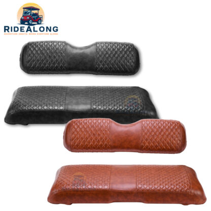 EZGO-TXT-RXV-FRONT-Seat-Cover-DIY-Staple-On-Black-Caramel-Brown