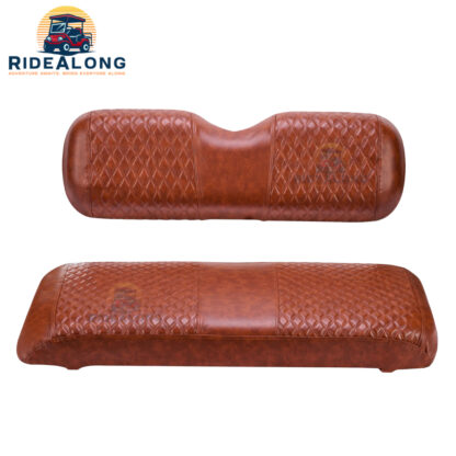 EZGO-TXT-2014-newer-FRONT-Seat-Cover-Brown-RideAlong-Petes-Golf-Carts