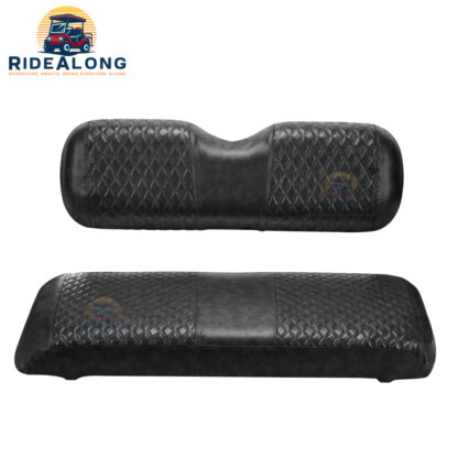 EZGO-TXT-2014-newer-FRONT-Seat-Cover-Black-RideAlong-Petes-Golf-Carts