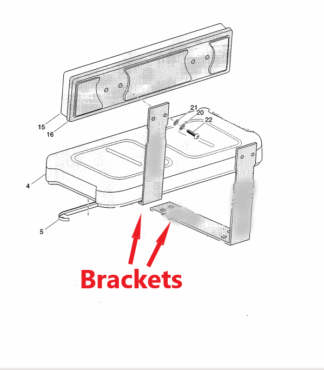 DISCO-E-Z-GO Workhorse Front Seat Assembly Bracket