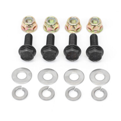 Bolts and nuts fastening hardware for Eco Battery installation kit.