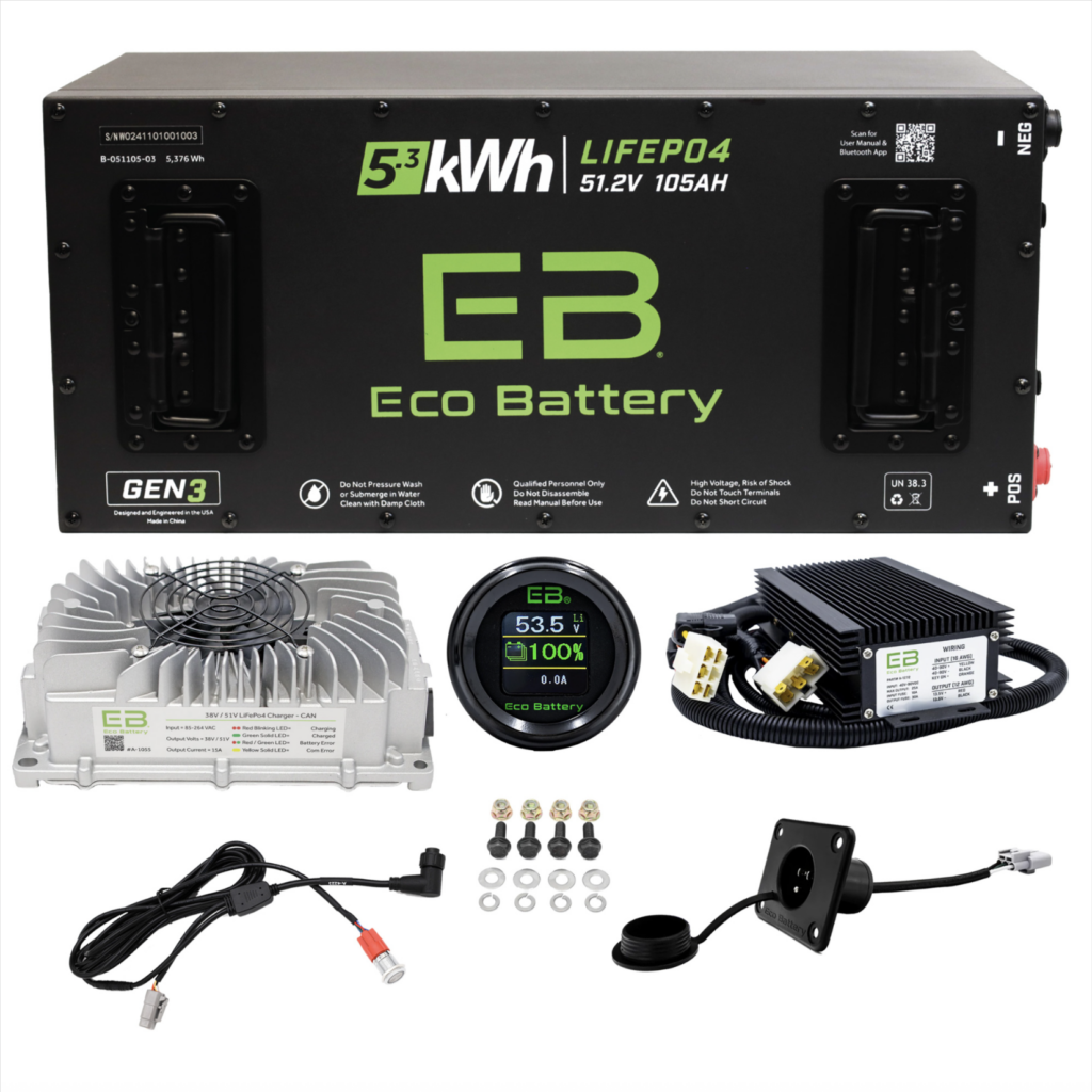 EZGO TXT 48V Lithium Battery Bundle 105Ah - EB® - Petes Golf Carts