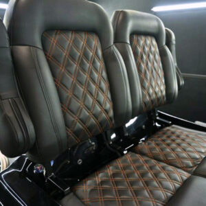 El Tigre Double Diamond High-Back Sportster Custom Front Golf Cart Seat | Club Car, EZGO, Yamaha