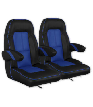 El Tigre American Sportster Bucket with Piping Custom Golf Cart Seat