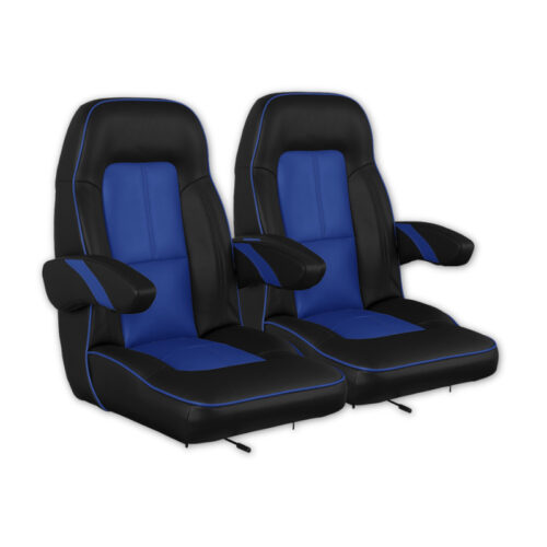 El Tigre American Sportster Bucket with Piping Custom Golf Cart Seat