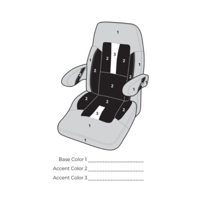 El Tigre Texas Bucket High-Back Sportster Custom Front Golf Cart Seat - Image 5