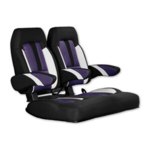 El Tigre Texas Sportster High-Back Bench Custom Rear Golf Cart Seat