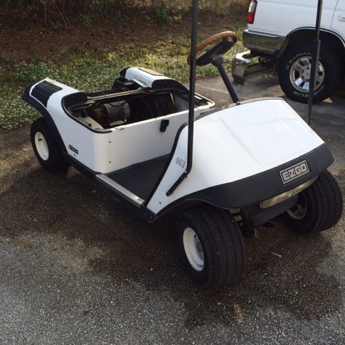 Ezgo Golf Cart Battery Tray Install