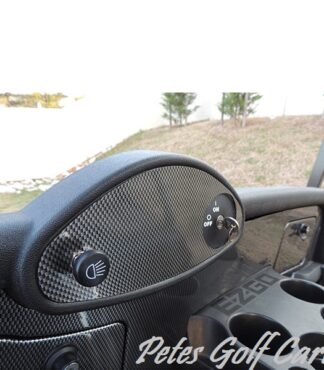 Ezgo Golf Cart Carbon Fiber Dash Cover Key Light Plate Fleet