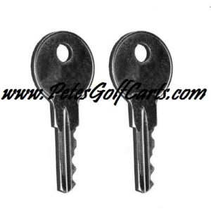 E-Z-GO Golf Cart Key Standard 17063G1 Set of 2