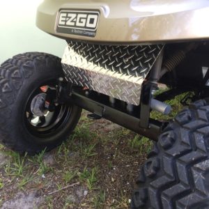 E-Z-GO Golf Cart Aluminum Diamond Plate Front Shock Cover