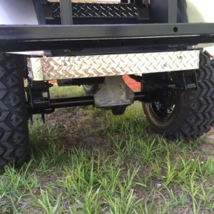 E-Z-GO Golf Cart Aluminum Diamond Plate Rear Bumper Cover