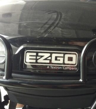 Ezgo Valor Name Plate Badge Decal Silver Metallic Black