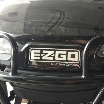 Ezgo Valor Name Plate Badge Decal Silver Metallic Black