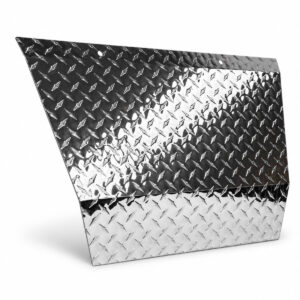 EZGO TXT Polished Aluminum Diamond-Plate Front Shock Cover (Bumper) | 1996-Up | SGC