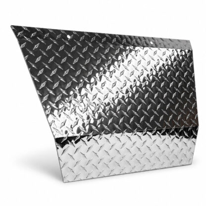 SGC FSTX01 polished aluminum diamond-plate front shock cover for 1996-Up EZGO TXT