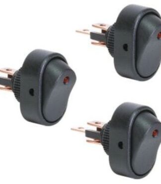 Golf Cart 12v ON OFF Switch With LED Light RED 3 Pack