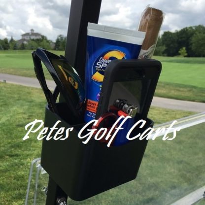 Golf Cart Accessory Organizer Range Finder Holder Close Up WM PGC
