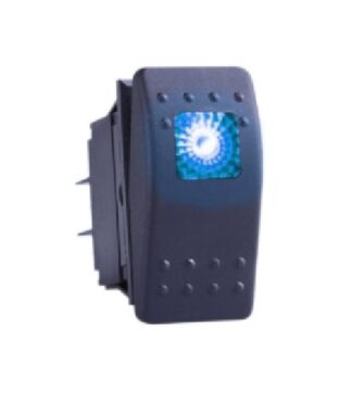 Golf Cart Accessory Switch 12v ON/OFF With Square LED Light BLUE