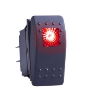 Golf Cart Accessory Switch 12v ON/OFF With Square LED Light RED