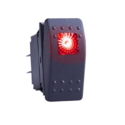 Golf Cart Accessory Switch 12v ON/OFF With Square LED Light RED