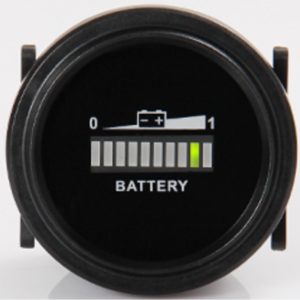 Golf Cart Battery Meter 12-72V Dash Mount Round (Universal Fit)
