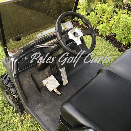 13 Inch Golf Cart Steering Wheel Black With Aluminum Spokes 