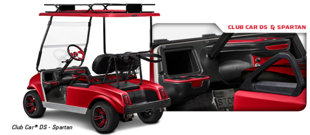 Golf Cart Dash Kit Club Car DS Installed