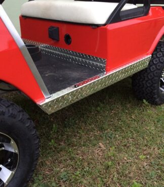 Golf Cart Diamond Plate Side Skirts Club Car DS Aluminum WM PGC