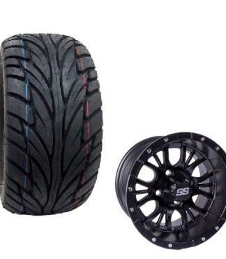 Golf Cart Diesel Wheel and Tire Combo Street Tread 22x11x12