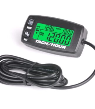 Golf Cart Digital LCD Tach Hour Meter Self Powered