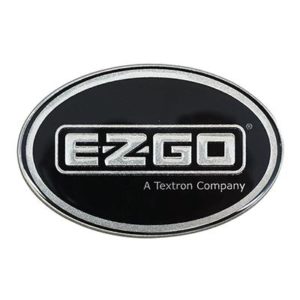 Emblem for E-Z-GO Workhorse - Black & Platinum