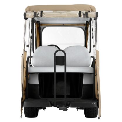 Golf Cart Enclosure Deluxe 6 Passenger Fits Carts with up to 126 Inch Top Rear View