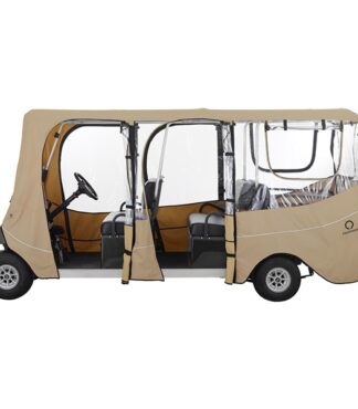 Golf Cart Enclosure Deluxe 6 Passenger Fits Carts with up to 126 Inch Top Side View