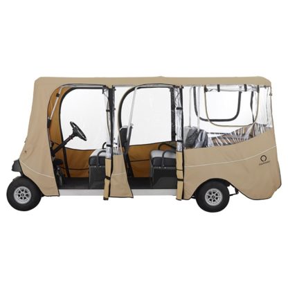 Golf Cart Enclosure Deluxe 6 Passenger Fits Carts with up to 126 Inch Top Side View