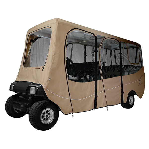 Golf Cart Enclosure Deluxe 6 Passenger Fits Carts with up to 126 Inch Tops