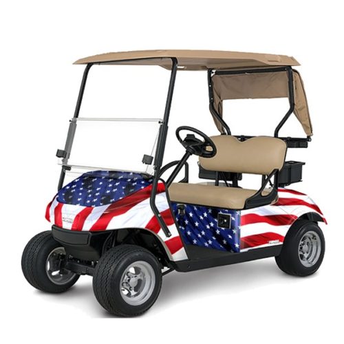 Golf Cart Graphics Kit Stars n Stripes Ezgo TxT 2014-2018