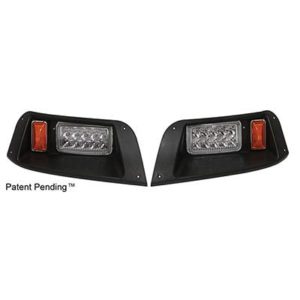 RHOX LED Adjustable Headlights with Bezels for EZ GO TXT (96-13)