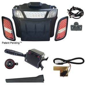 RHOX Deluxe Street LED Light Bar Kit for ELECTRIC E-Z-GO RXV (2016-2021)