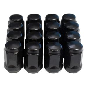 Flat Black Acorn 1/2" - 20 Lug Nut Set of 16