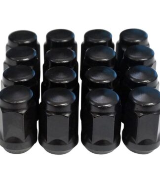 Golf Cart Lug Nuts Flat Black Standard Thread Club Car Ezgo