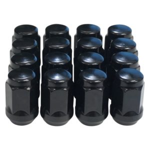 Set of 16 Gloss Black Metric 12mm x 1.25 Lug Nuts for Yamaha & Star
