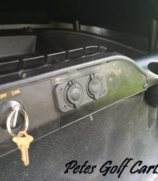 Golf Cart Phone USB Charger Dual Ports 1A 2.1A and 12v Accessory Socket