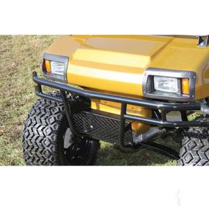 Brush Guard for Club Car DS Golf Carts (1993+) Black Powder Coat Steel