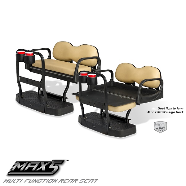 Golf Cart Rear Flip Seat Kit Max5