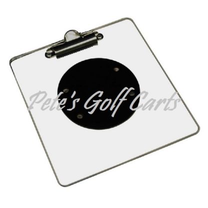 Golf Cart Score Card Holder Designed For Use With Custom Steering Wheels