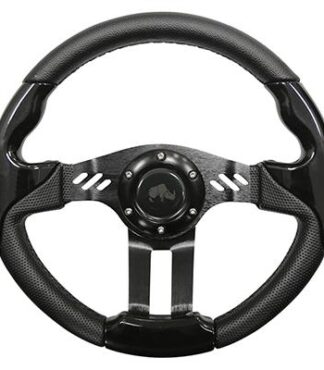 Golf Cart Steering Wheel Black With Black Spokes 13 Inch