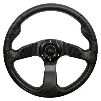 Golf Cart Steering Wheel Black With Black Spokes Formula GT 13 Inch