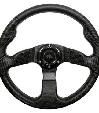 Golf Cart Steering Wheel Black With Black Spokes Formula GT 13 Inch