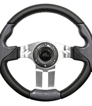 Golf Cart Steering Wheel Carbon Fiber With Aluminum Spokes 13 Inch